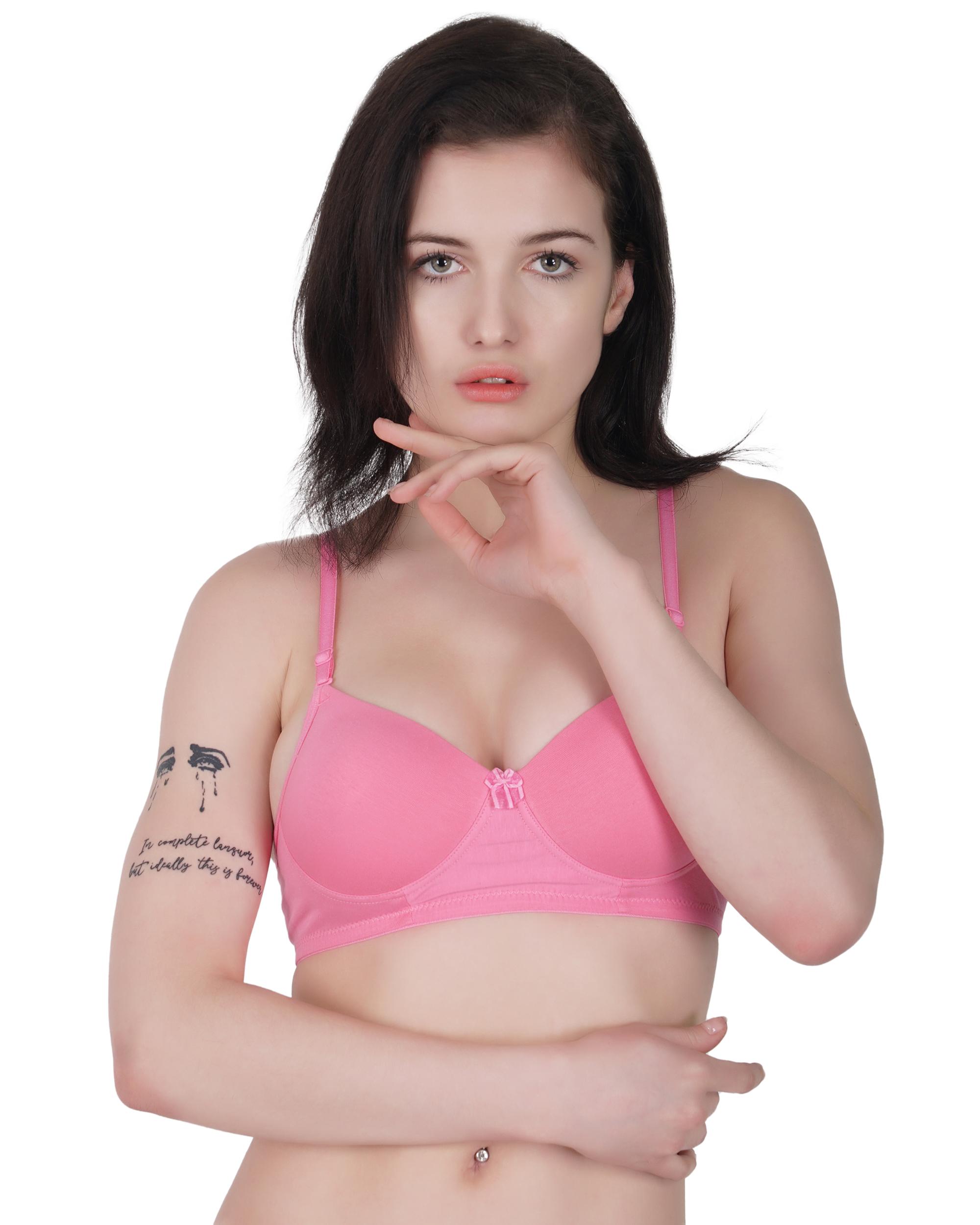 Padded Non-Wired 3/4th Coverage T-Shirt Bra - C-CUP