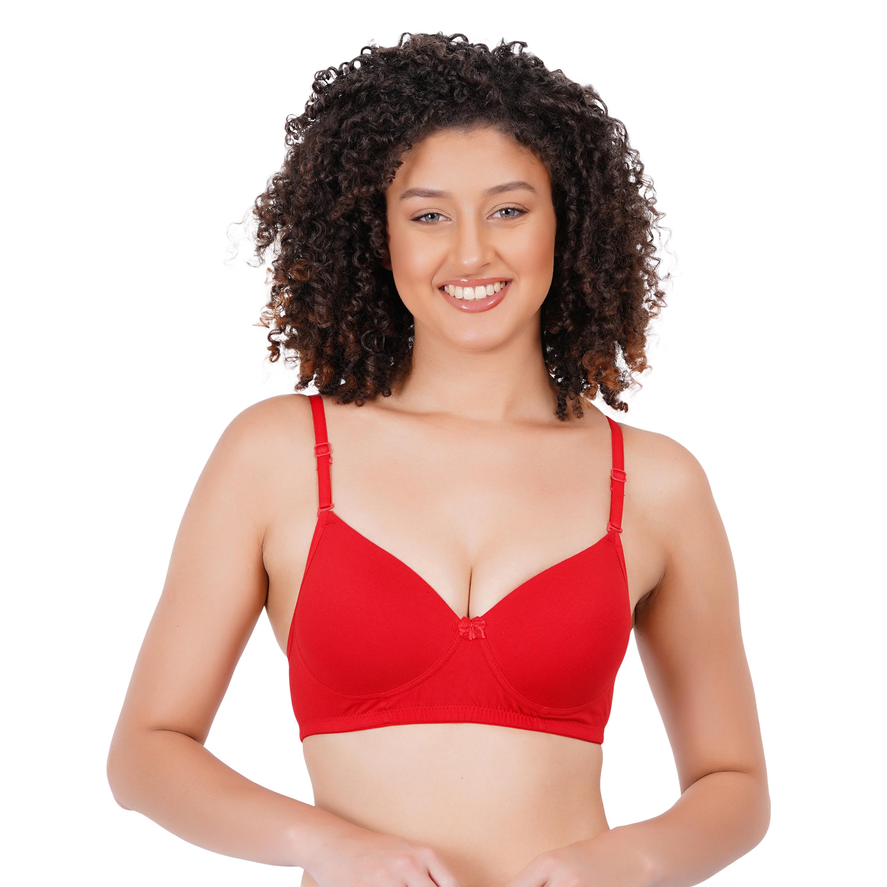 Padded Non- Wired 3/4Th Coverage Every Day Bra -ELR-102 C-Cup