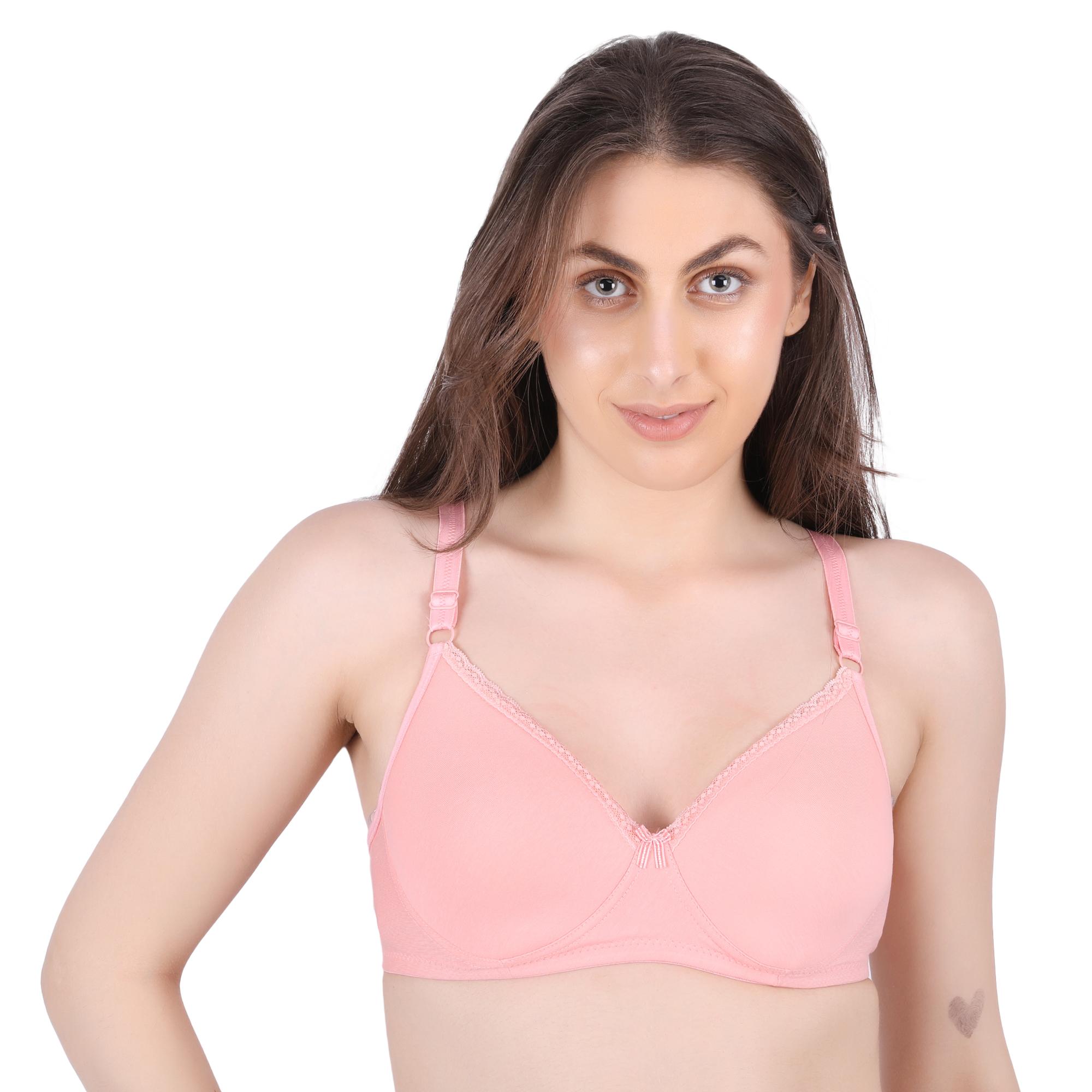 FULL COVERAGE BRA 101 C-CUP - Peach Pink