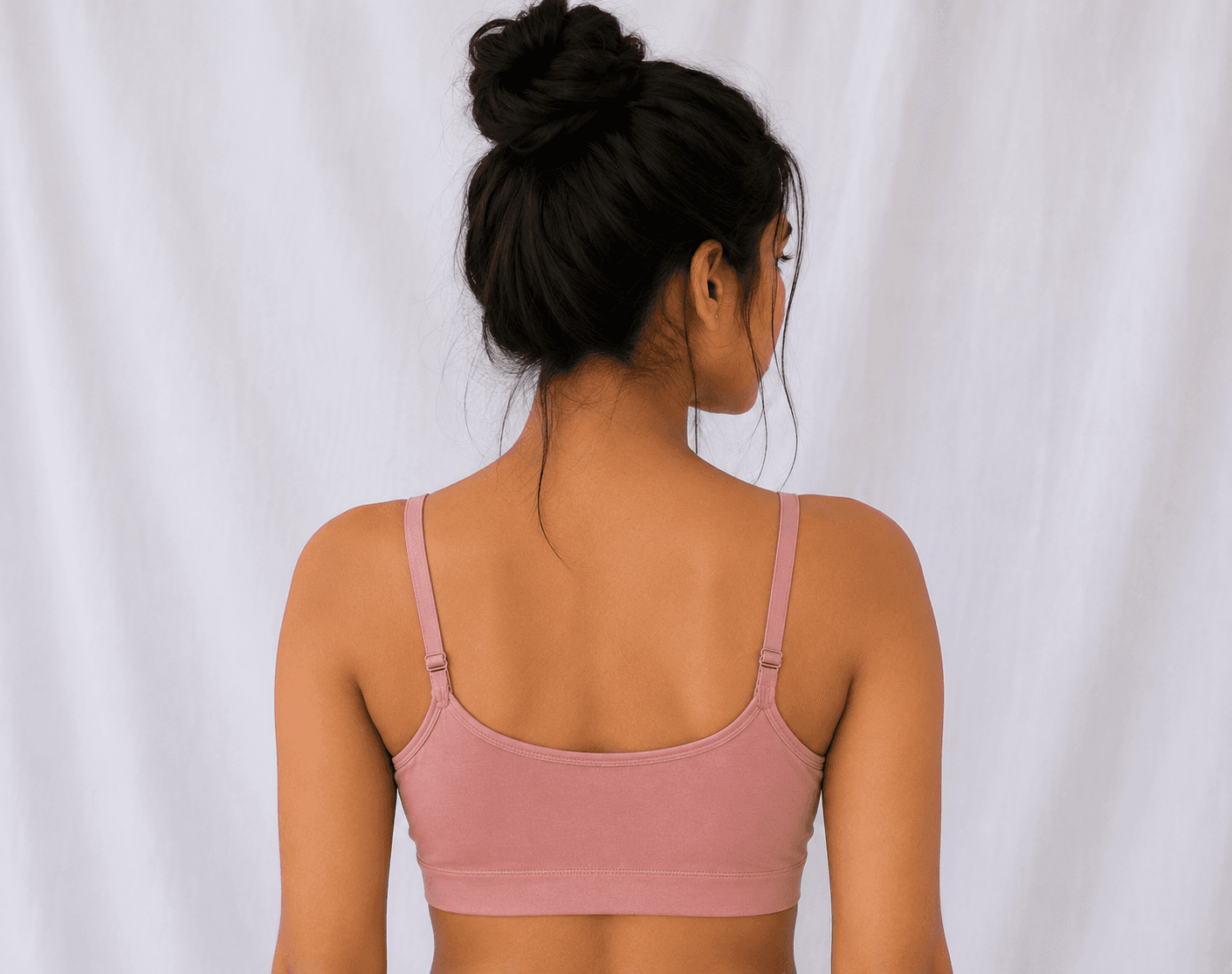 Eleree Girls Double Layered Non Wired Full Coverage Beginner Bra - PEACH
