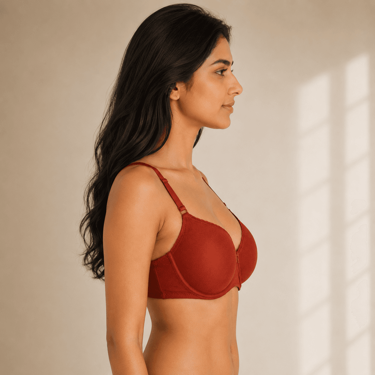 LIGHT PADDED BRA ELR-101 C-CUP - RUST